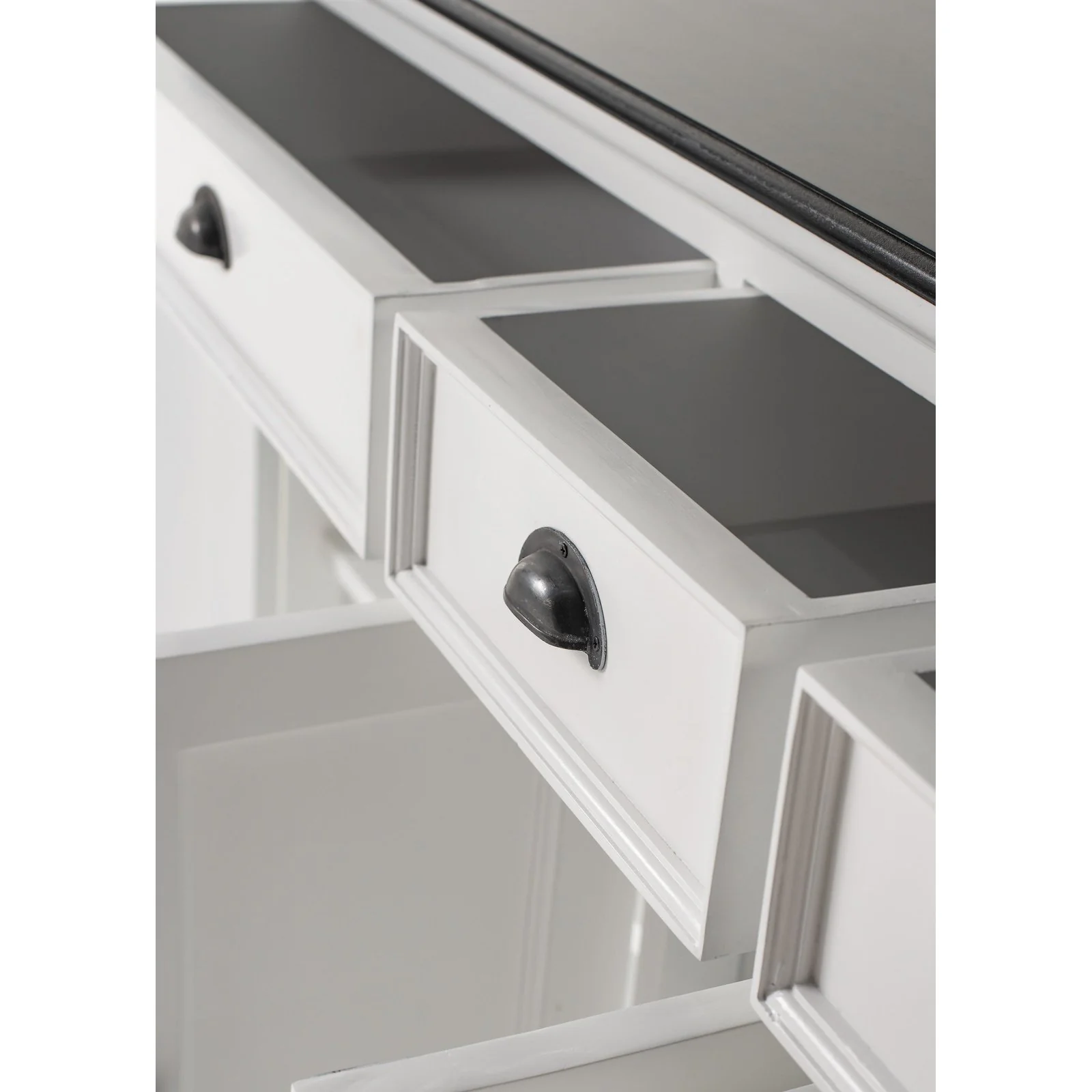 NovaSolo Halifax Contrast Buffet In Classic White & Black B190CT - Image 7