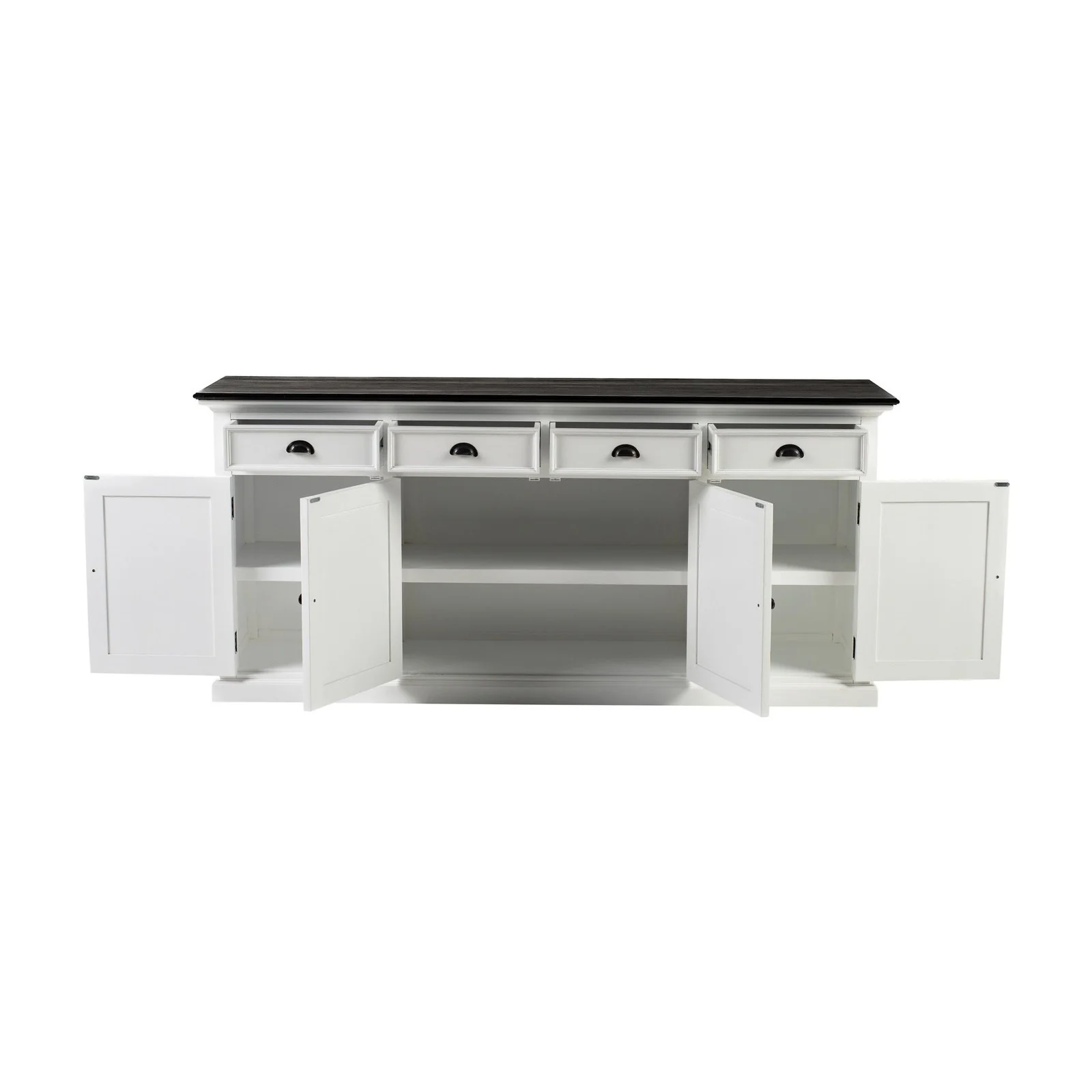 NovaSolo Halifax Contrast Buffet In Classic White & Black B194CT - Image 4