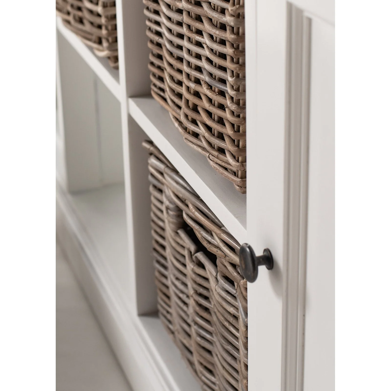 NovaSolo Halifax Contrast Buffet with 4 Baskets In Classic White & Black B189CT - Image 12