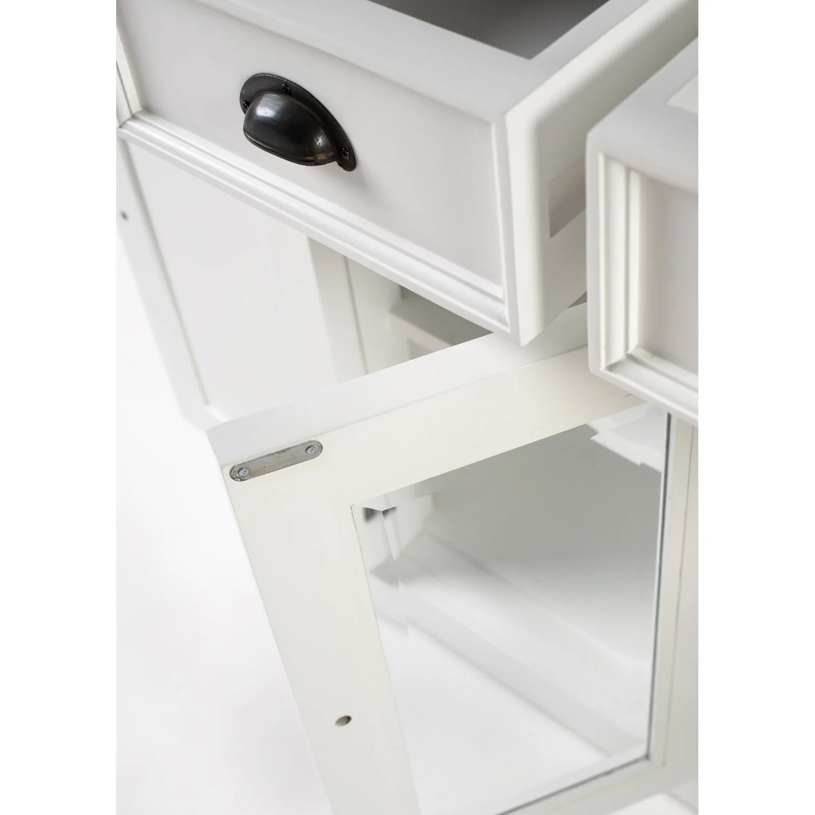 NovaSolo Halifax Contrast Buffet with 4 Doors 3 Drawers In Classic White & Black B191CT - Image 10