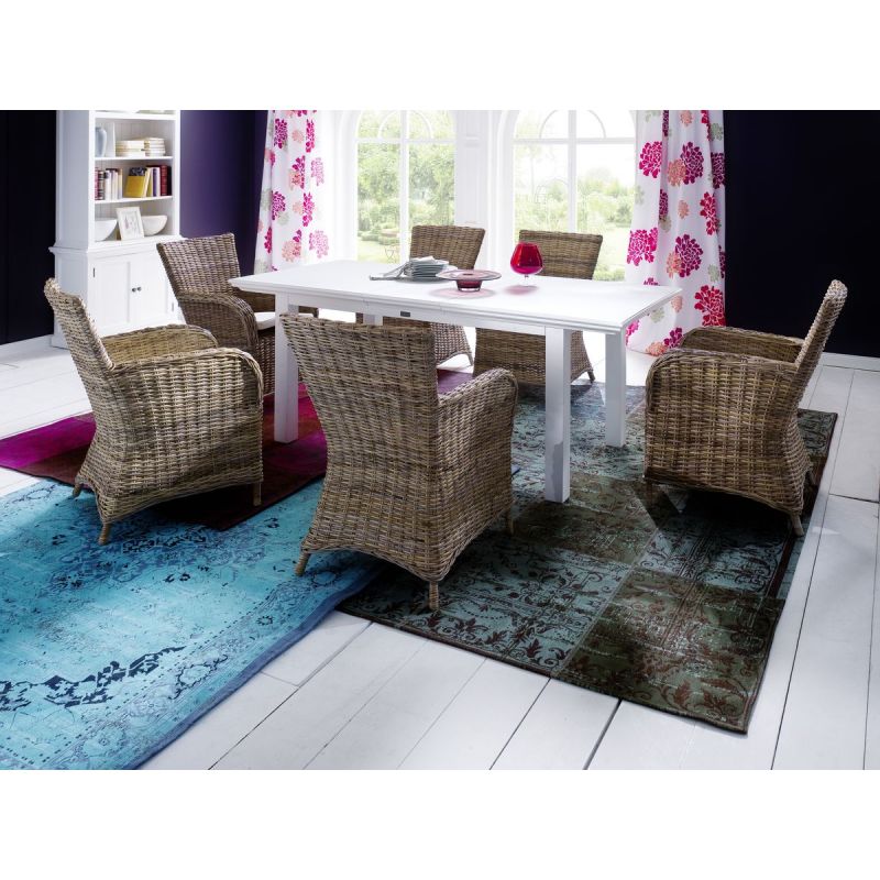 NovaSolo Halifax Dining Extension Table White T766 - Image 14
