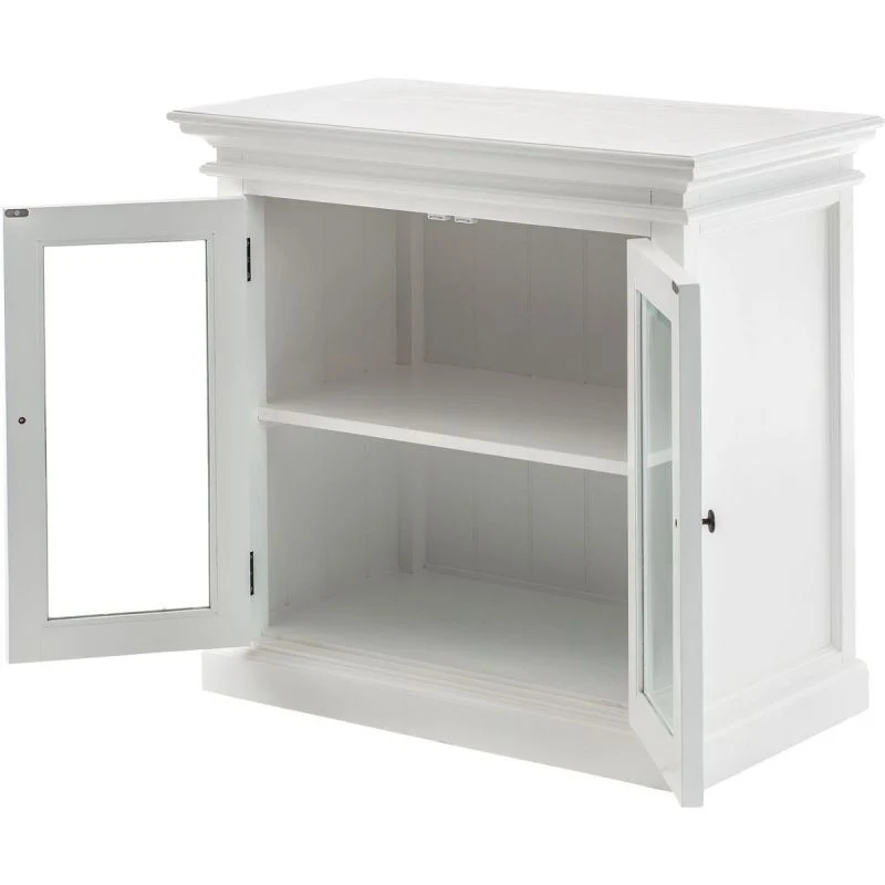 NovaSolo Halifax Display Buffet with 2 Glass Doors White B183 - Image 3