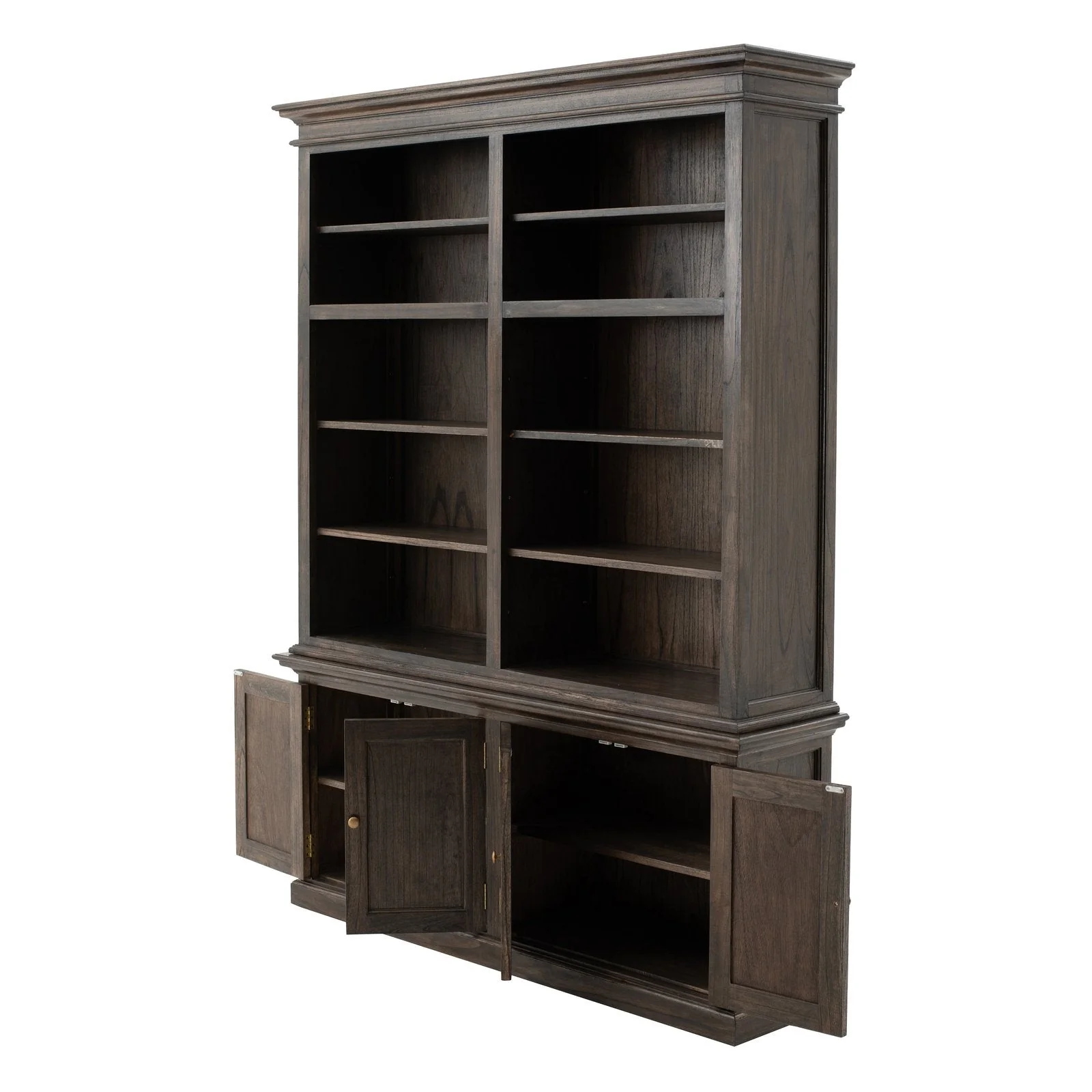 NovaSolo Halifax Double-Bay Hutch Unit Black Wash CA613BW - Image 3