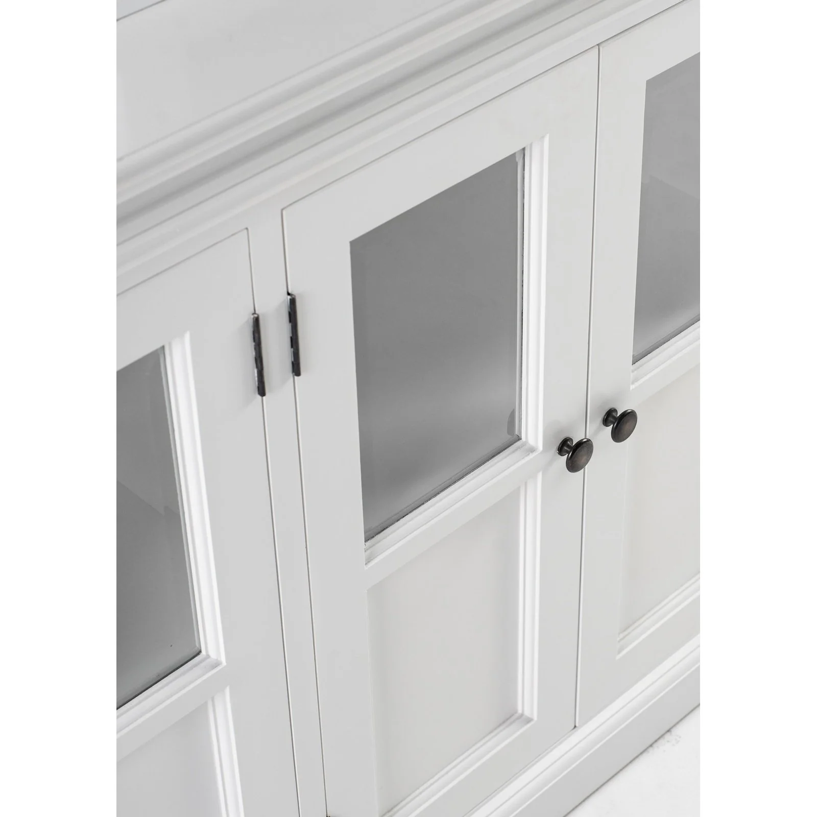 NovaSolo Halifax Hutch Unit with 6 Glass Doors in Classic White BCA611 - Image 41