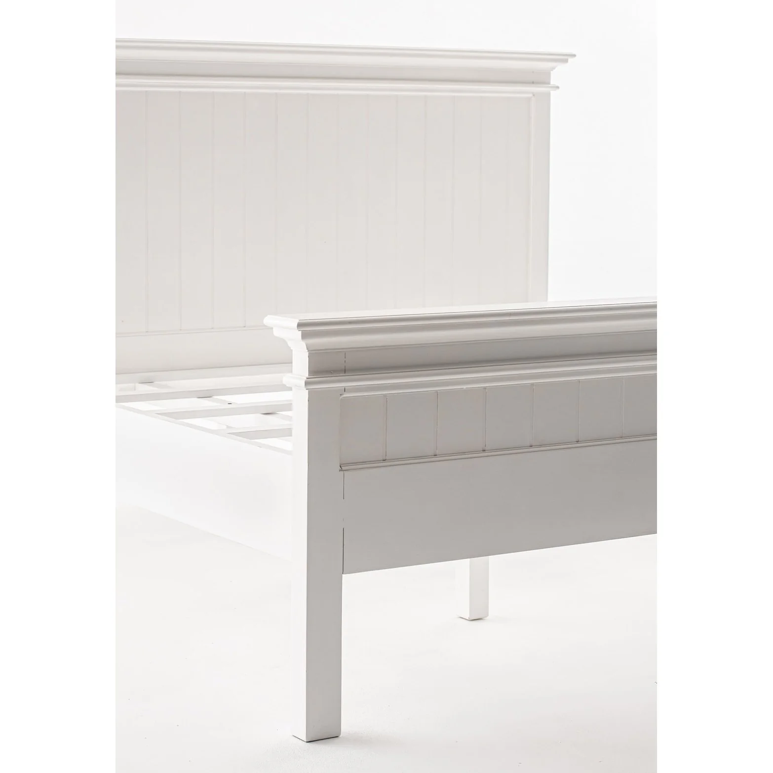 NovaSolo Halifax King Size Bed White BKU001 - Image 6