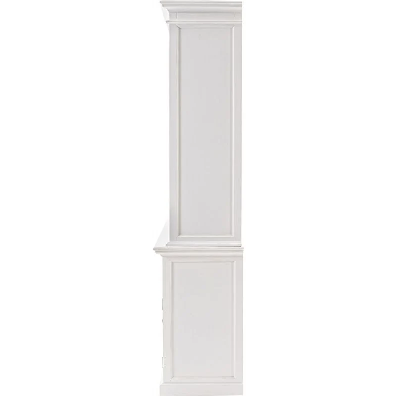 NovaSolo Halifax Kitchen Cabinet with Hutch 5 Doors 3 Drawers White BCA605 - Image 7