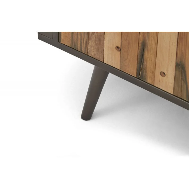 NovaSolo Nordic Buffet 2 Doors 3 Drawers 62" Natural Boat Wood KK NO 19008 - Image 8