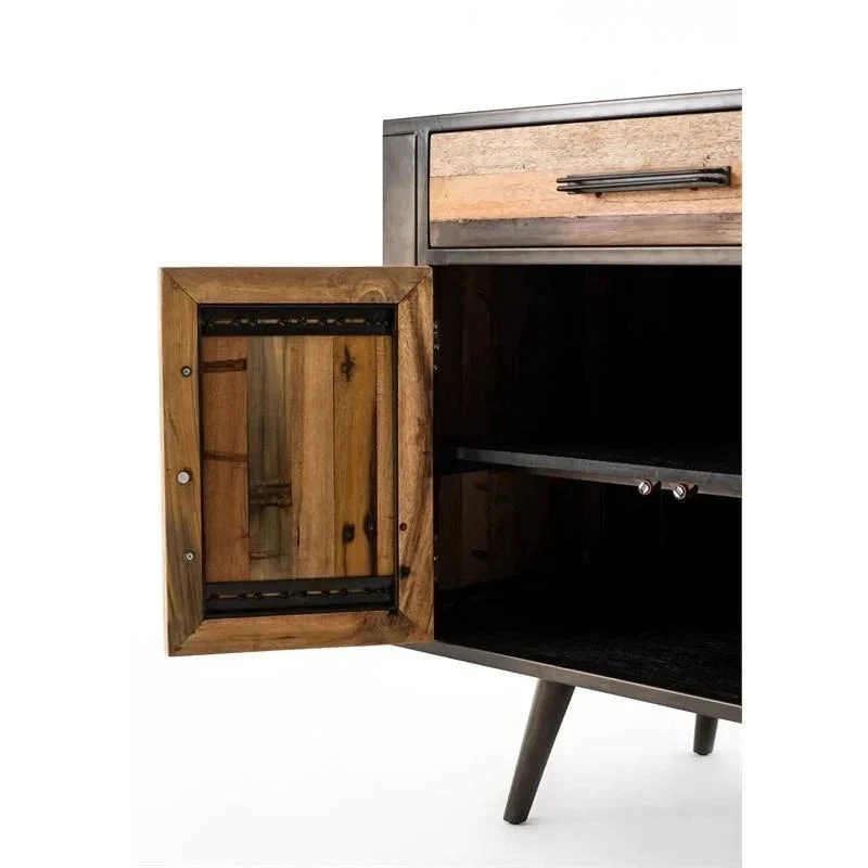 NovaSolo Nordic Buffet 5 Doors 3 Drawers Natural Boat Wood KK NO 19054 - Image 12