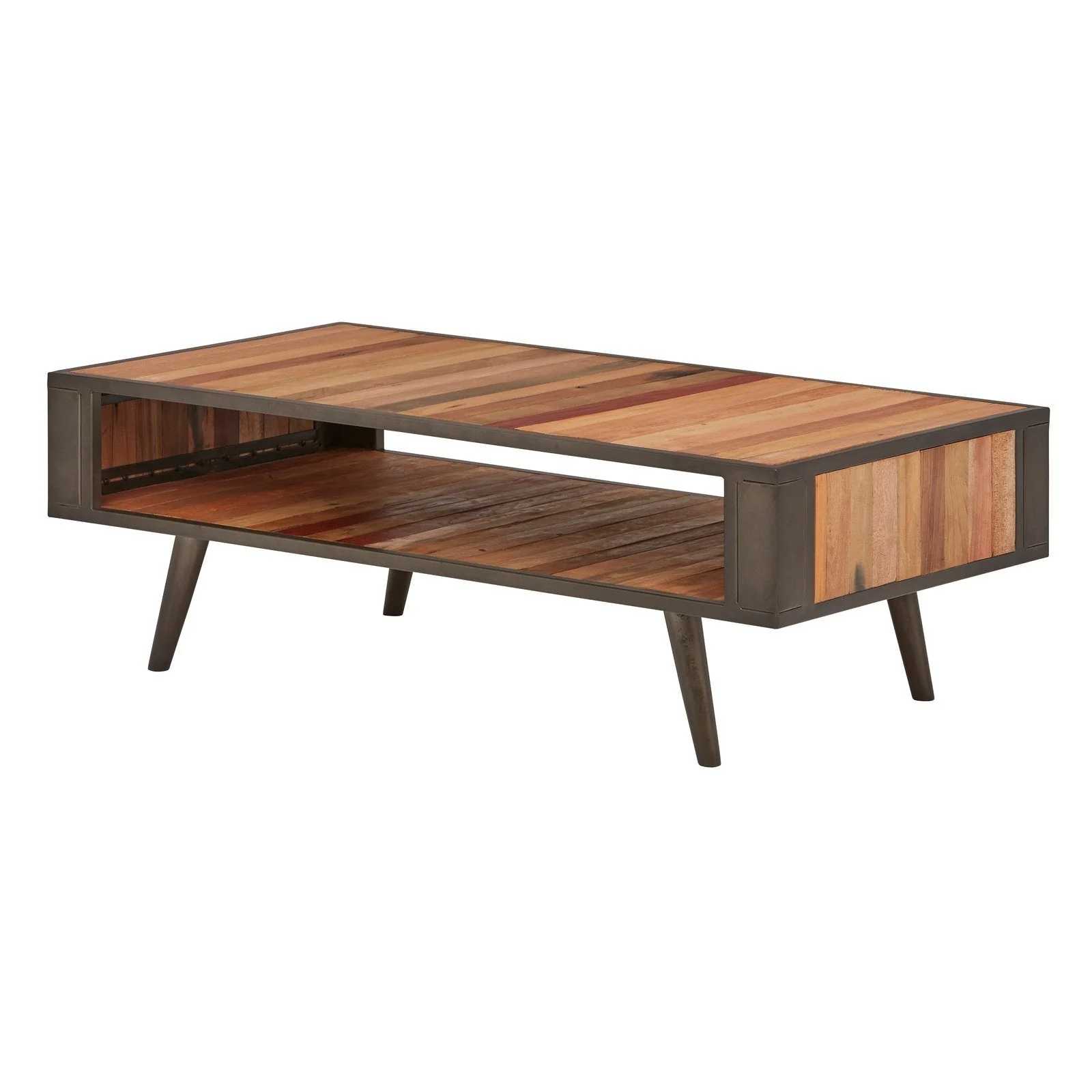 NovaSolo Nordic Coffee Table Open Shelf Natural Boat Wood KK NO 20001 - Image 2