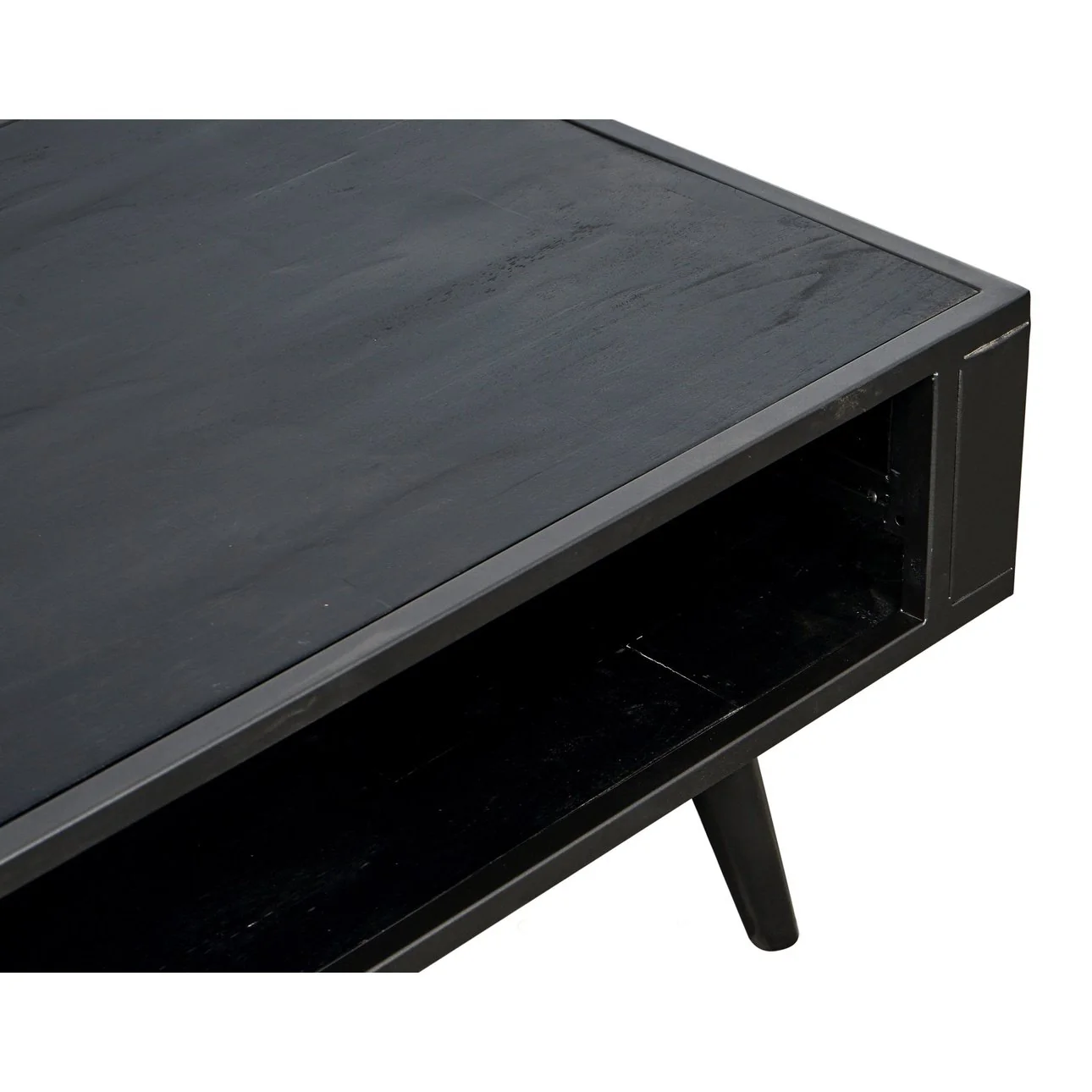 NovaSolo Nordic Mindi Coffee Table Open Shelf Black MD RT 20051 - Image 3