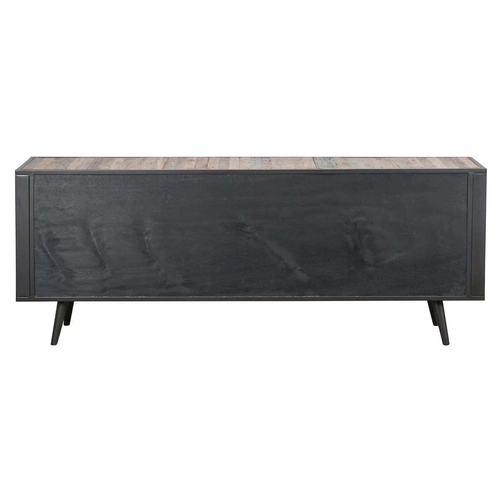 NovaSolo Nordic Rattan Buffet 2 Doors 3 Drawers 78" Natural Boat Wood BW RT 19051 - Image 4