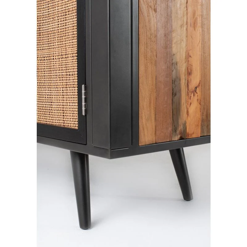NovaSolo Nordic Rattan Buffet 5 Doors 3 Drawers Natural Boat Wood BW RT 19054 - Image 12