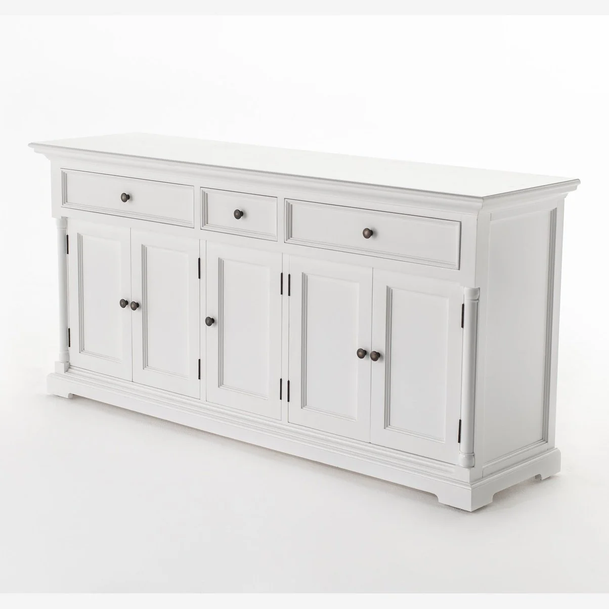 NovaSolo Provence Buffet with 5 Doors in Classic White B197 - Image 10