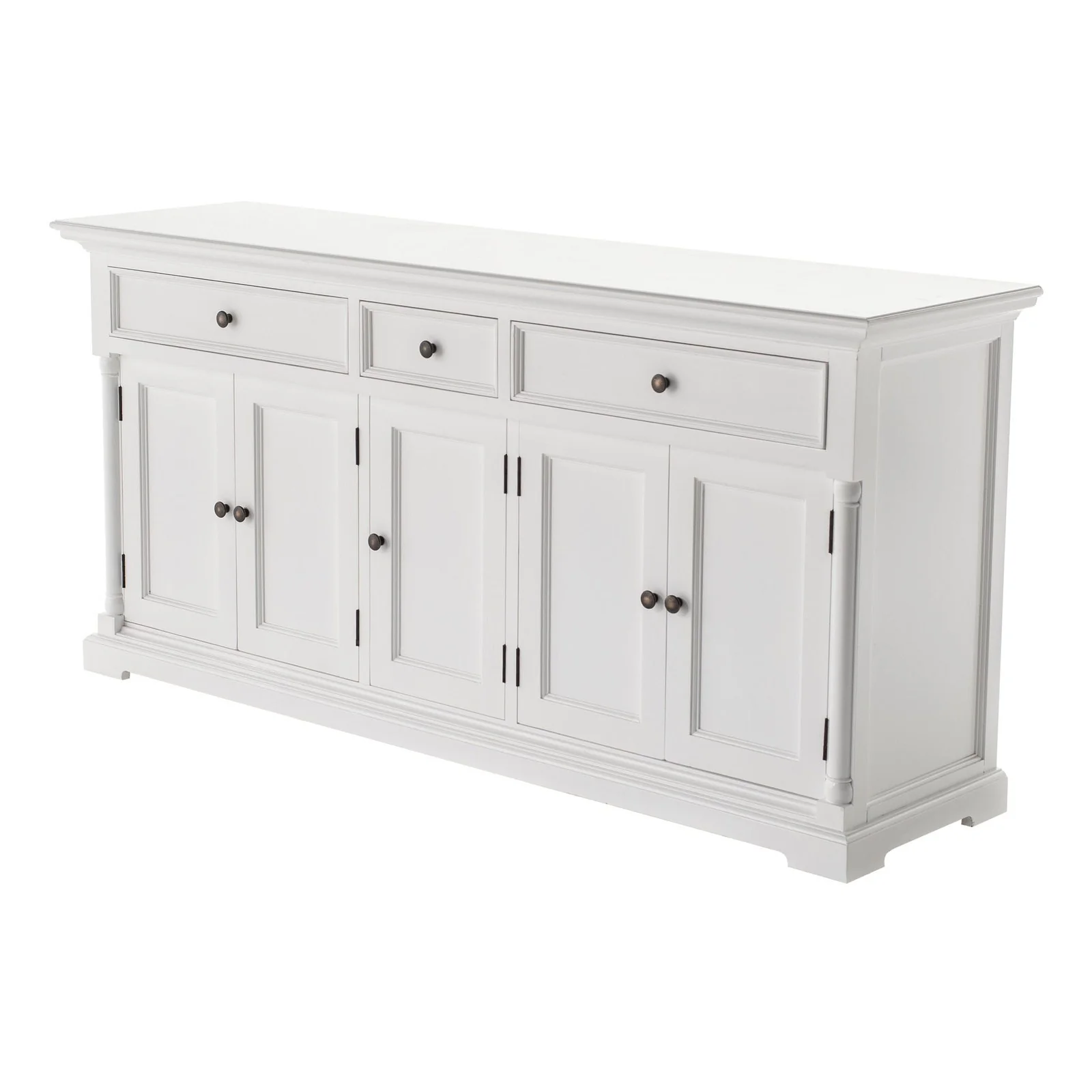 NovaSolo Provence Buffet with 5 Doors in Classic White B197 - Image 3