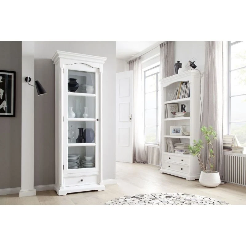 NovaSolo Provence Glass Cabinet White CA606 - Image 6