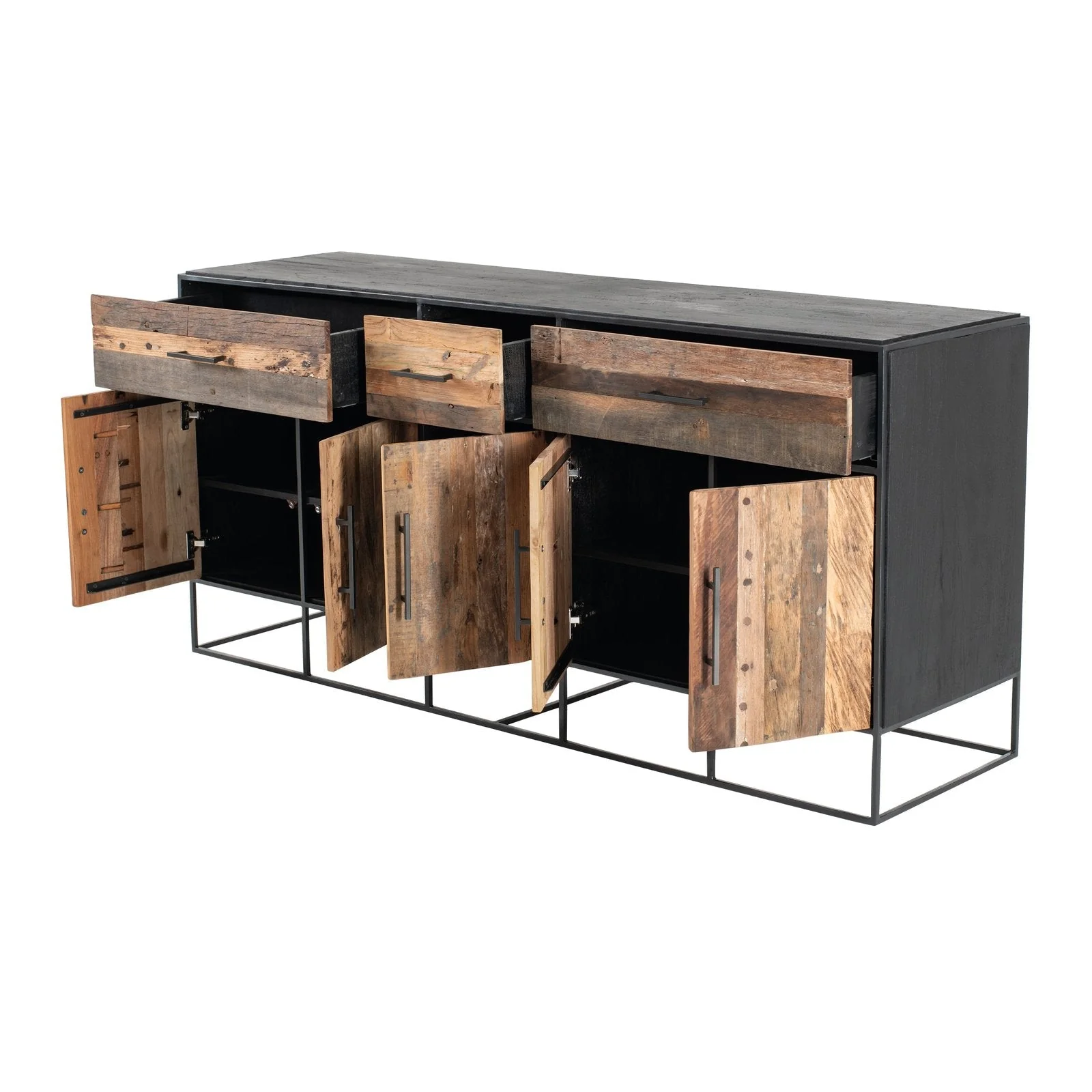NovaSolo Rustika Buffet 5 Doors 3 Drawers Two-tone CPP 19010 - Image 4