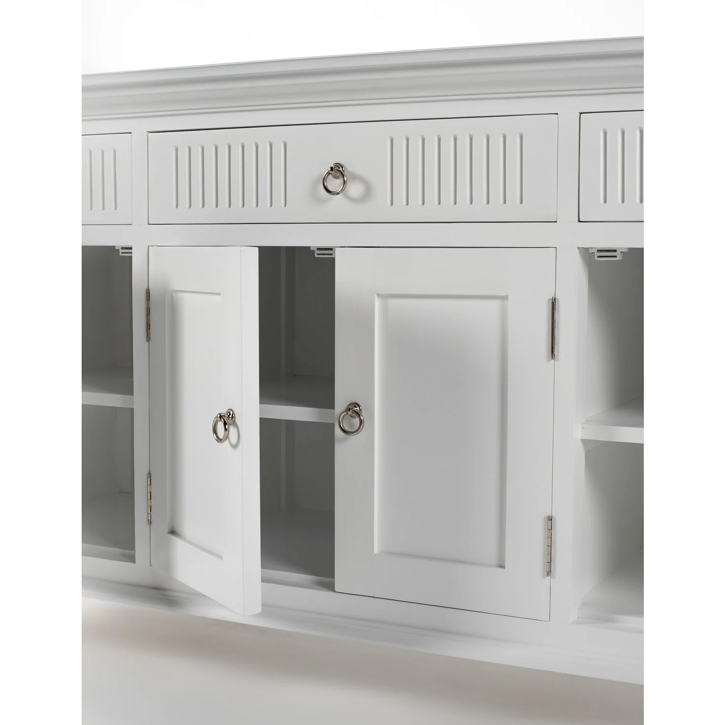 NovaSolo Skansen Buffet with 4 Doors 3 Drawers in Classic White B201 - Image 15