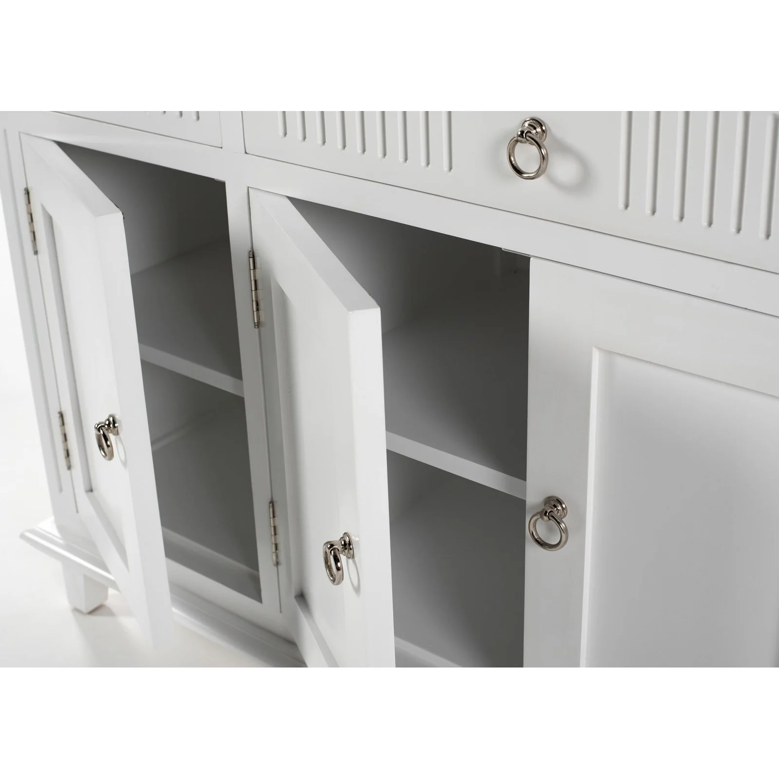 NovaSolo Skansen Buffet with 4 Doors 3 Drawers in Classic White B201 - Image 16