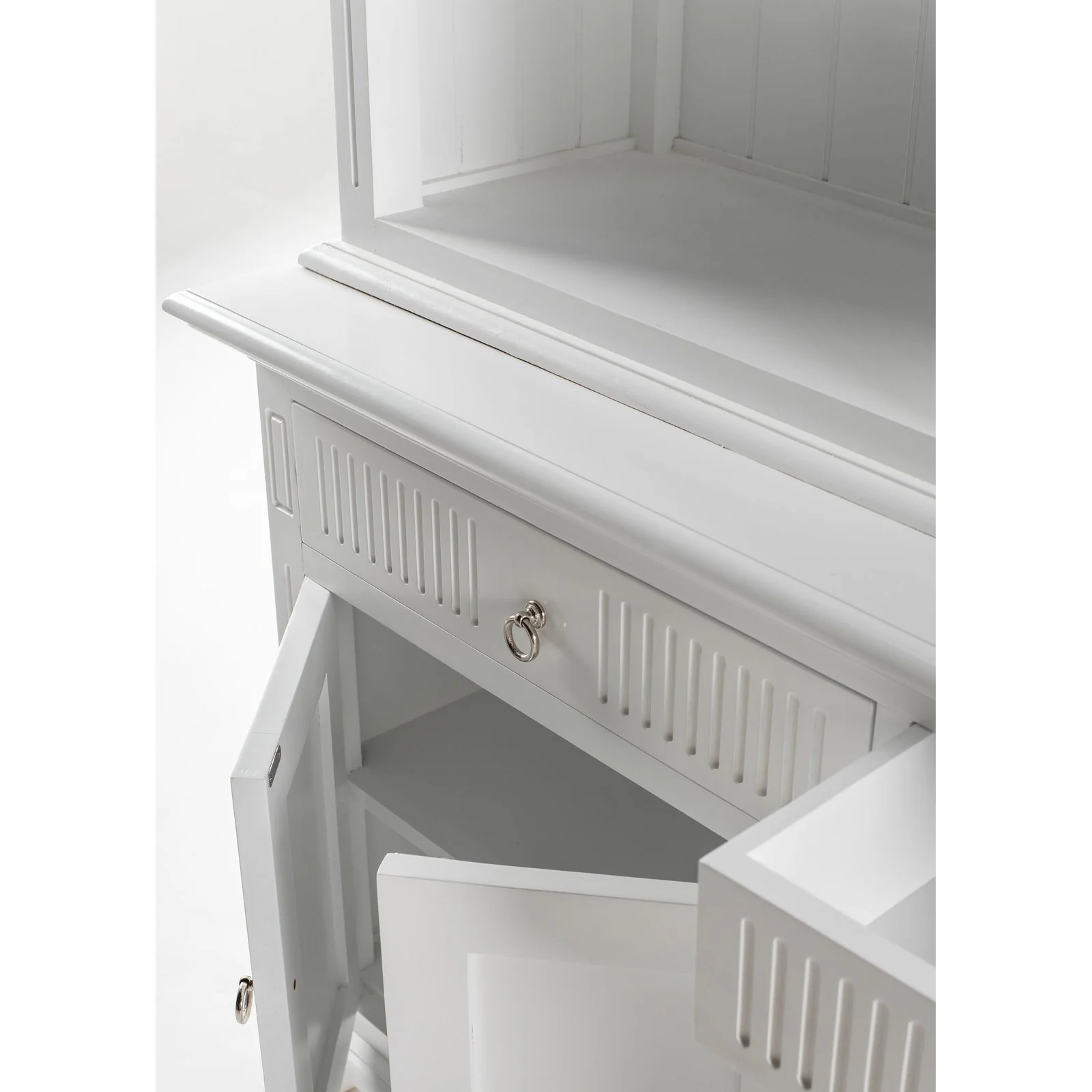 NovaSolo Skansen Hutch Unit with 6 Shelves in Classic White BCA615 - Image 20