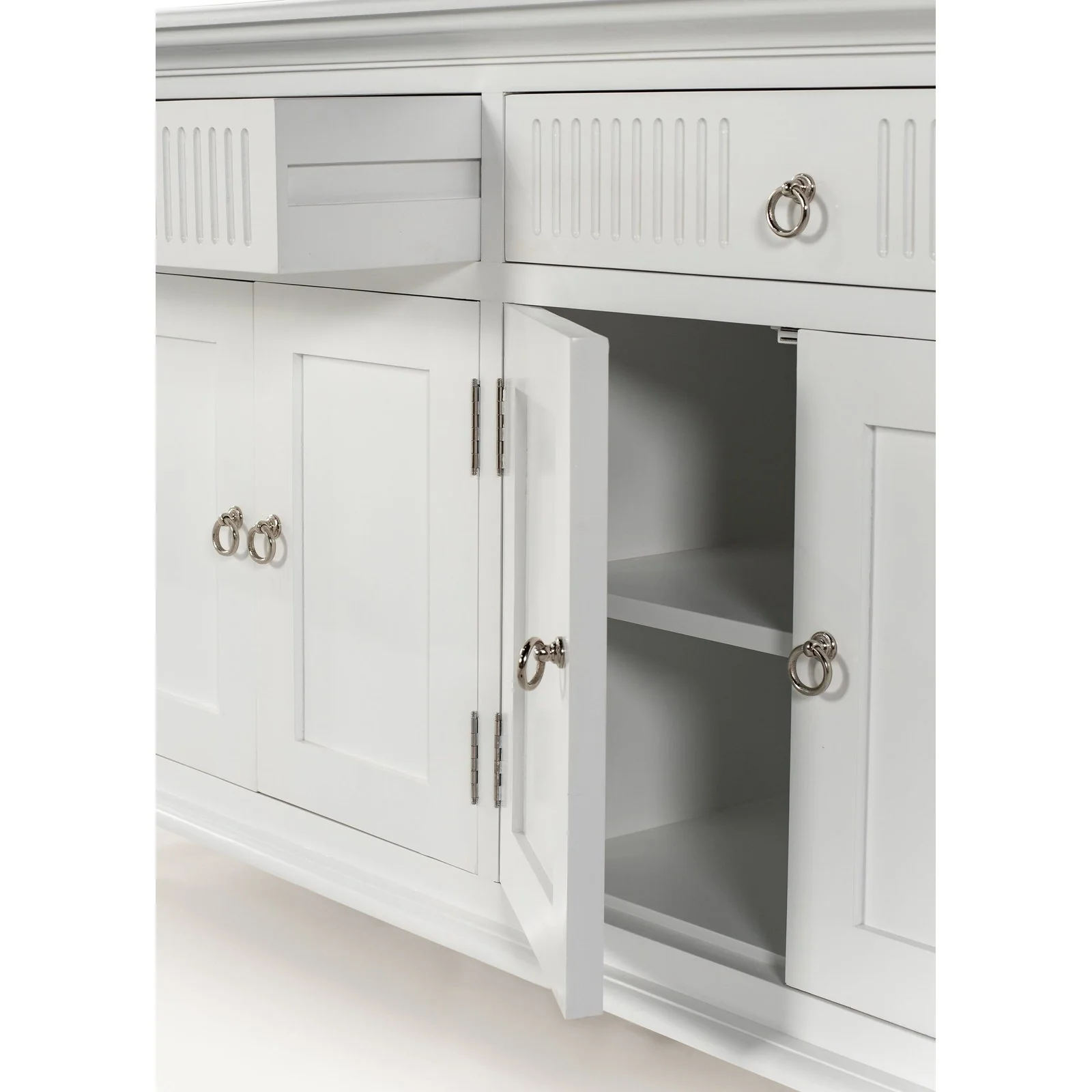 NovaSolo Skansen Hutch Unit with 6 Shelves in Classic White BCA615 - Image 21