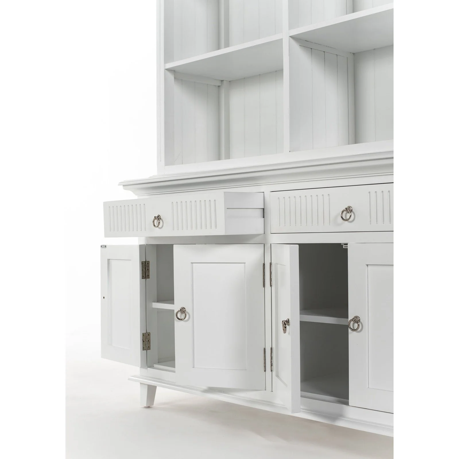 NovaSolo Skansen Hutch Unit with 6 Shelves in Classic White BCA615 - Image 26