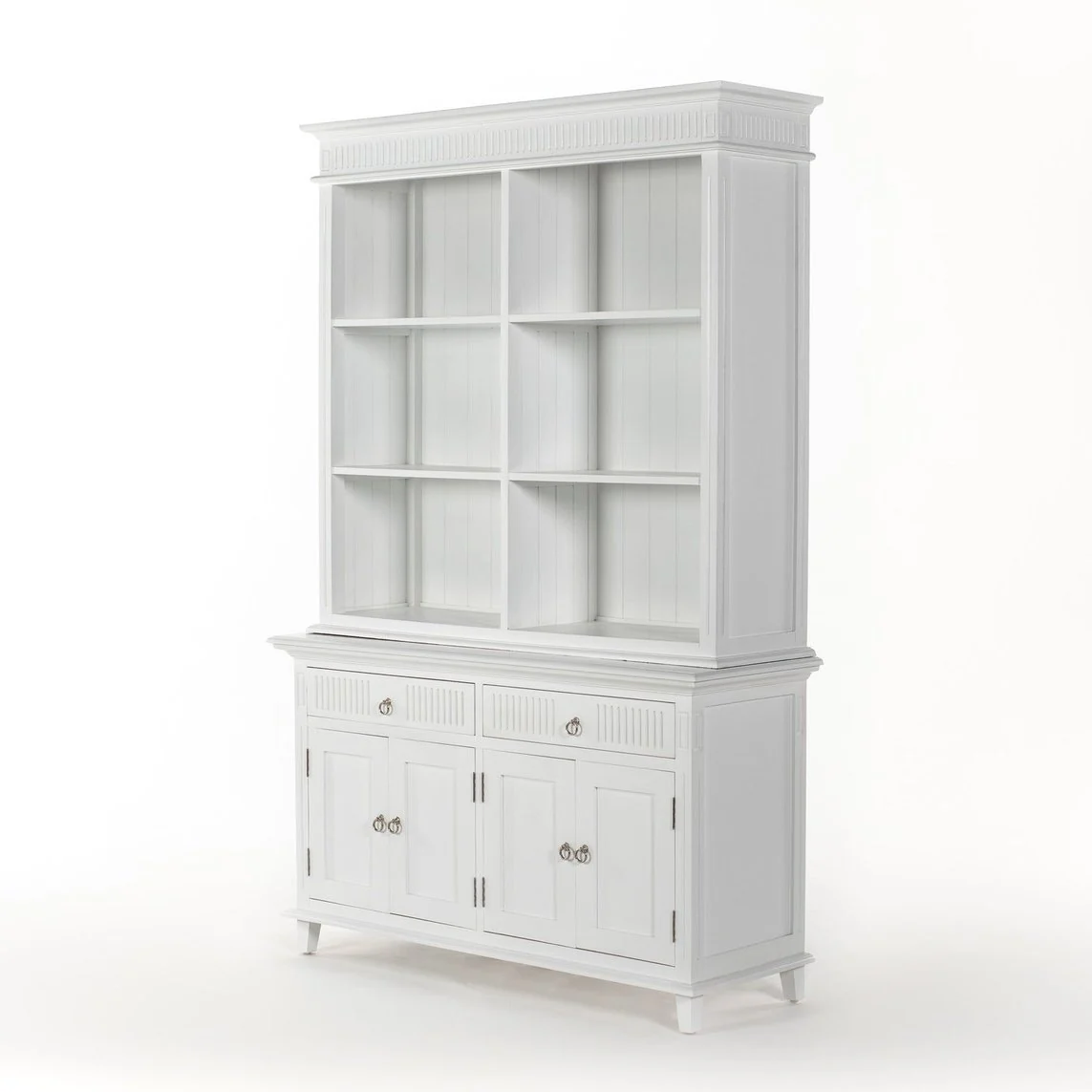 NovaSolo Skansen Hutch Unit with 6 Shelves in Classic White BCA615 - Image 28