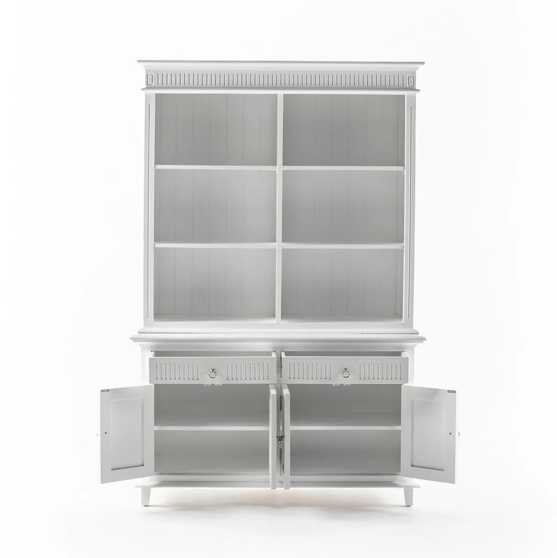 NovaSolo Skansen Hutch Unit with 6 Shelves in Classic White BCA615 - Image 30