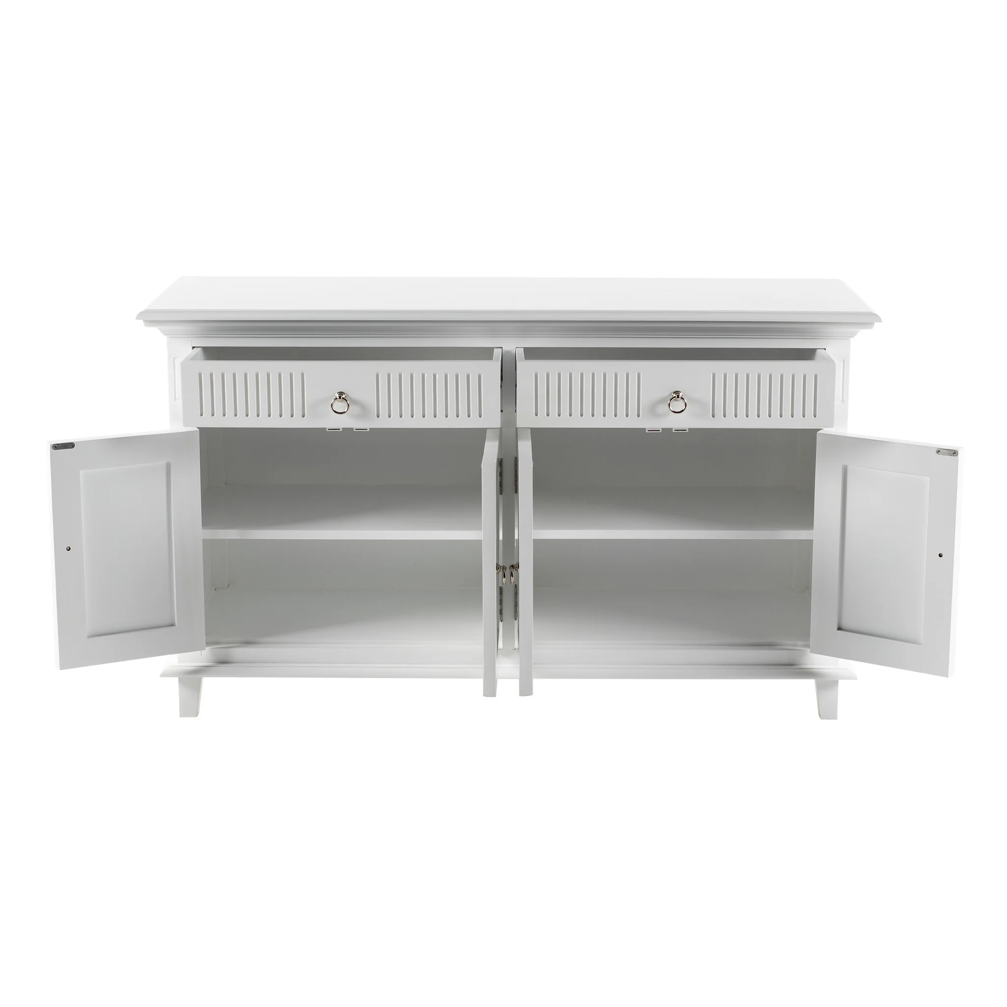 NovaSolo Skansen Hutch Unit with 6 Shelves in Classic White BCA615 - Image 35