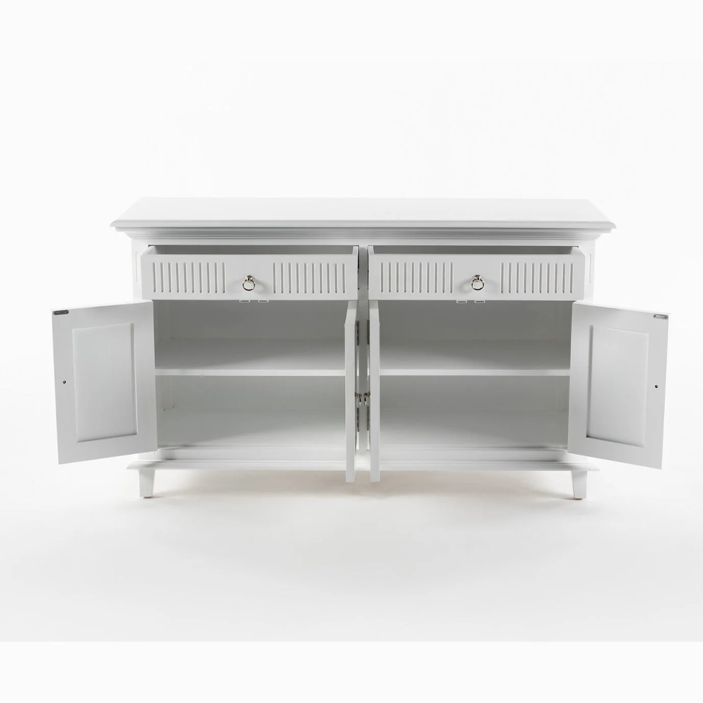 NovaSolo Skansen Hutch Unit with 6 Shelves in Classic White BCA615 - Image 39
