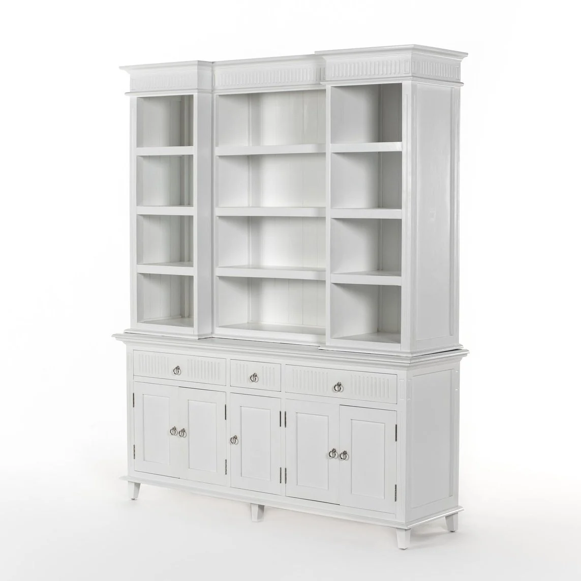 NovaSolo Skansen Kitchen Hutch Cabinet with 5 Doors 3 Drawers in Classic White BCA614 - Image 22
