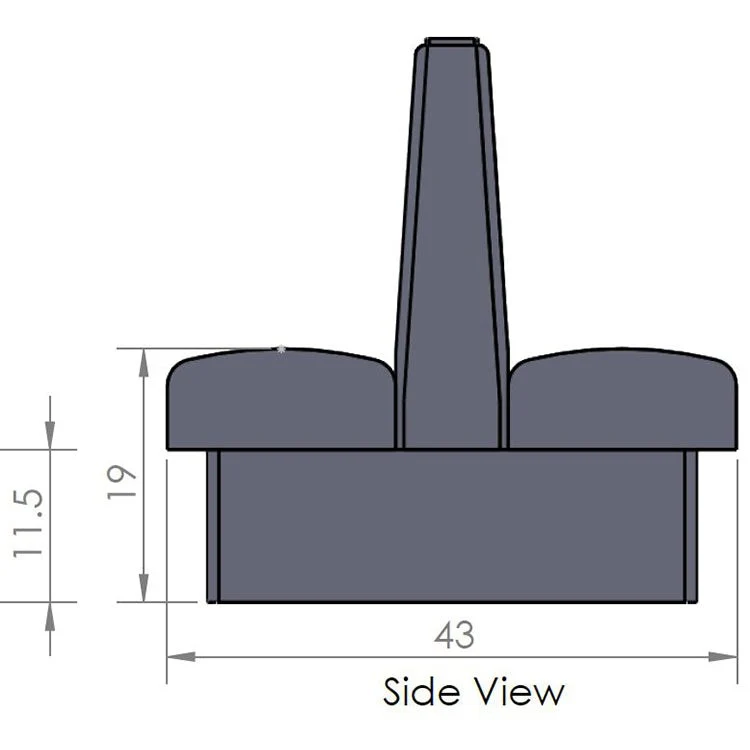 Oak Street Manufacturing Double 24" x 42" Cornell Vinyl/Upholstered Booth - Image 10
