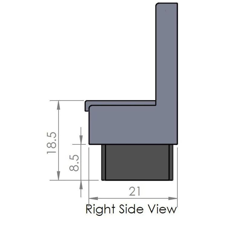 Oak Street Manufacturing Double 44" x 42" Aristocrat Wood Frame Booth - Image 13