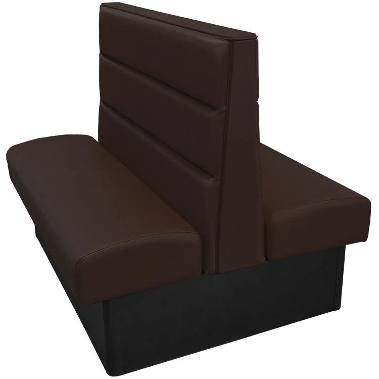 Oak Street Manufacturing Double 44" x 42" Luther Vinyl/Upholstered Booth - Image 3