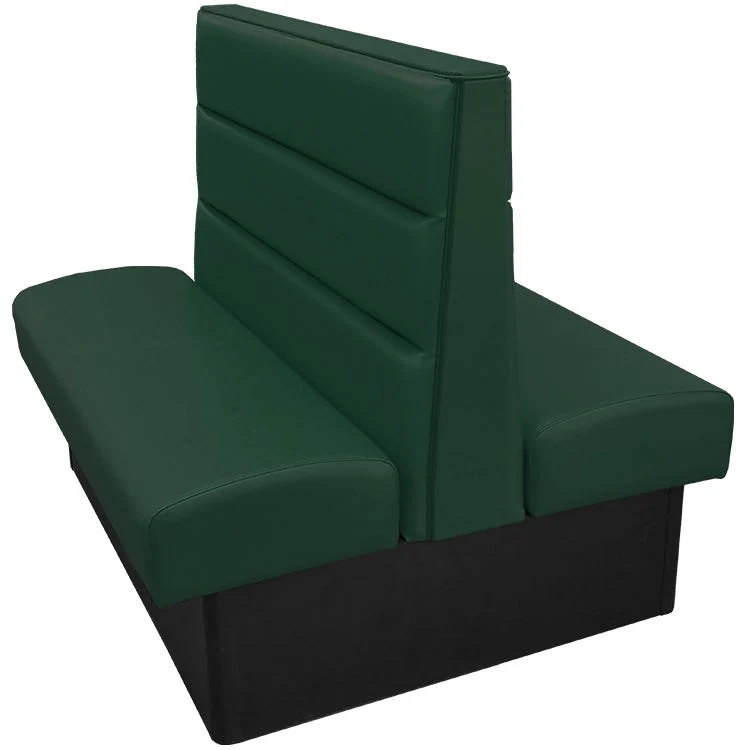 Oak Street Manufacturing Double 44" x 42" Luther Vinyl/Upholstered Booth - Image 7