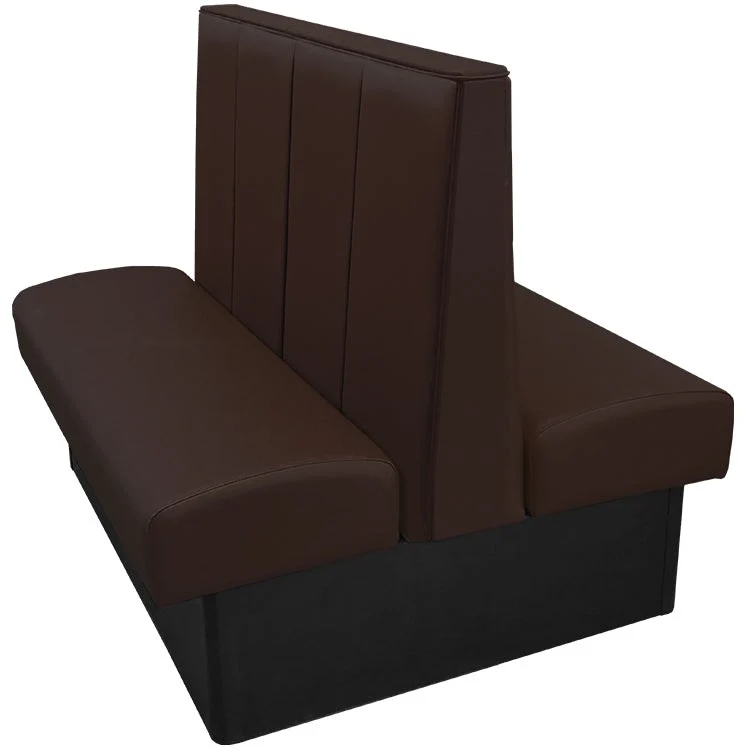 Oak Street Manufacturing Double 44" x 42" Waldorf Vinyl/Upholstered Booth - Image 3