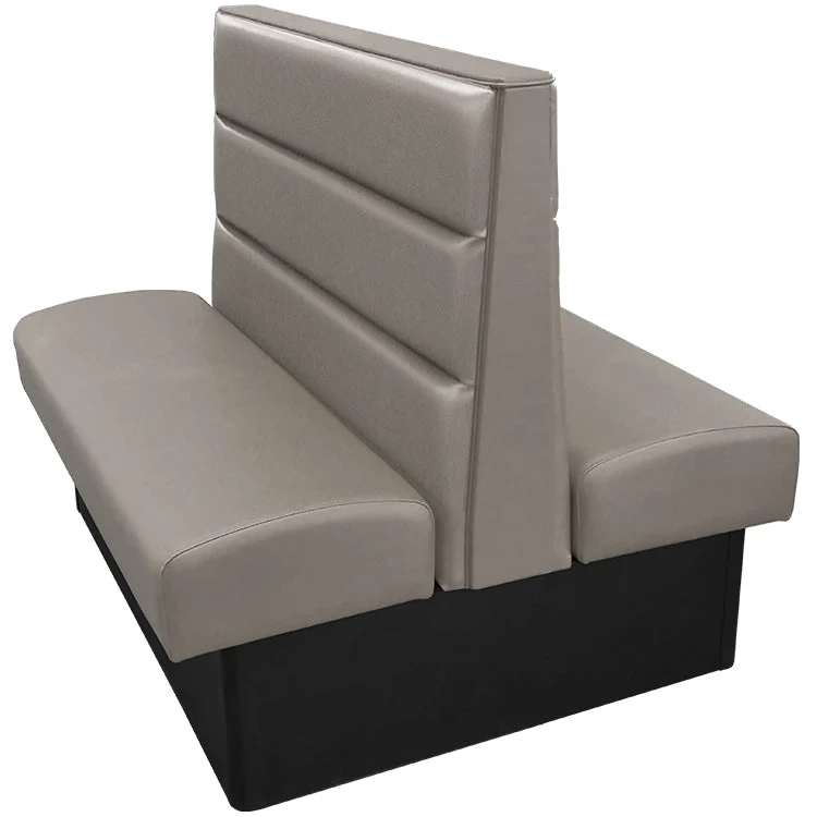 Oak Street Manufacturing Double 48" x 42" Luther Vinyl/Upholstered Booth - Image 2