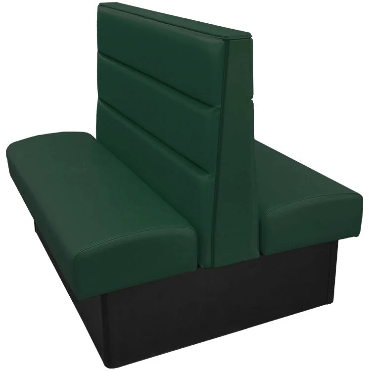 Oak Street Manufacturing Double 48" x 42" Luther Vinyl/Upholstered Booth - Image 7
