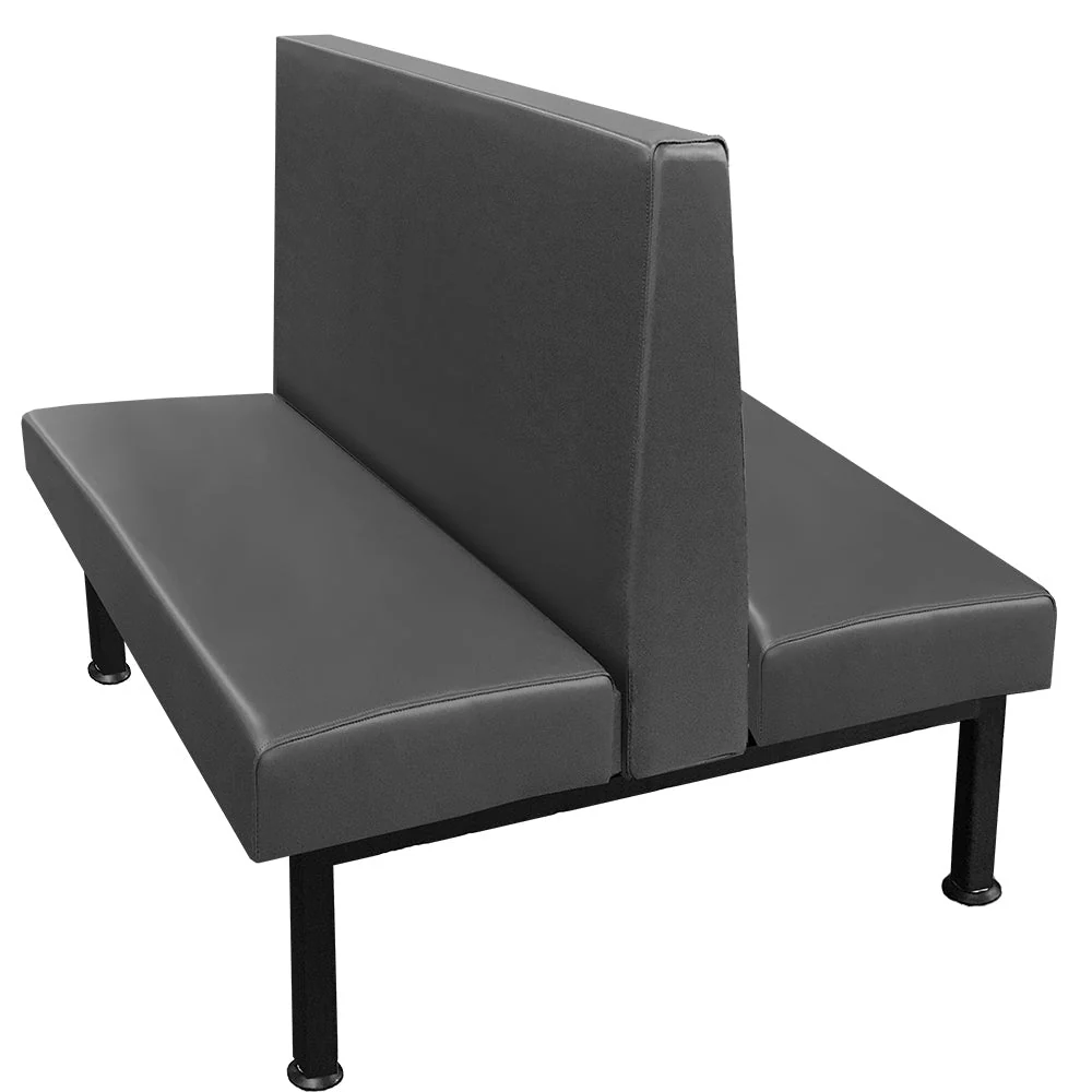 Oak Street Manufacturing Double 60" x 36" Pacific Indoor/Outdoor Vinyl/Upholstered Booth - Image 2