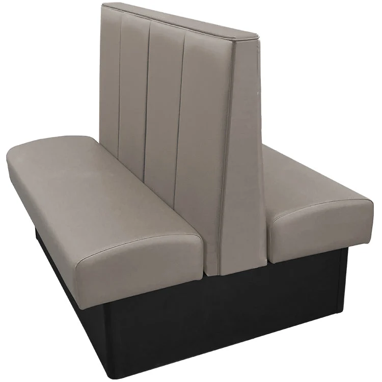 Oak Street Manufacturing Double 60" x 42" Waldorf Vinyl/Upholstered Booth - Image 2