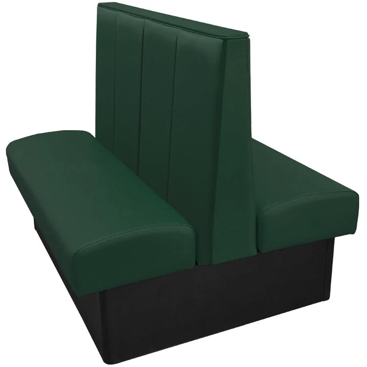 Oak Street Manufacturing Double 60" x 42" Waldorf Vinyl/Upholstered Booth - Image 7