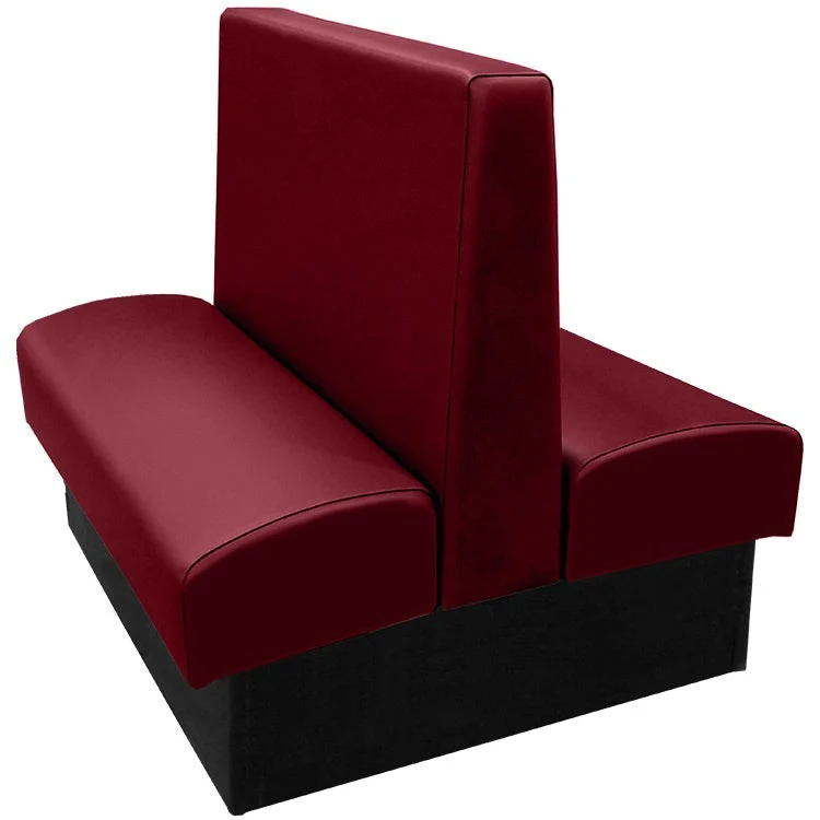 Oak Street Manufacturing Double 84" x 42" Wartburg Vinyl/Upholstered Booth - Image 5