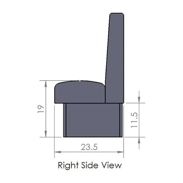 Oak Street Manufacturing Double 96" x 42" Ambrose Vinyl/Upholstered Booth - Image 9
