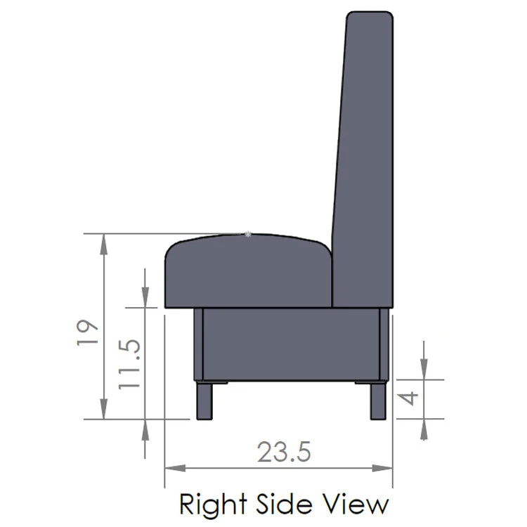 Oak Street Manufacturing Double 96" x 42" Grove Vinyl/Upholstered Booth - Image 9