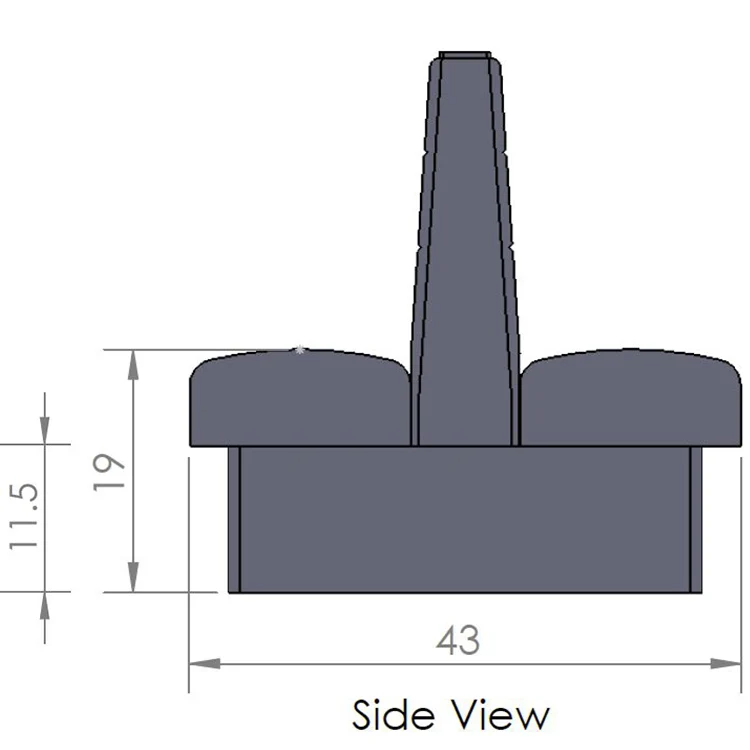 Oak Street Manufacturing Single 24" x 42" Luther Vinyl/Upholstered Booth - Image 10