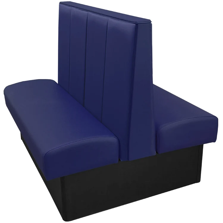 Oak Street Manufacturing Double 24" x 42" Waldorf Vinyl/Upholstered Booth - Image 8