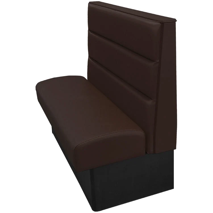 Oak Street Manufacturing Single 30" x 42" Luther Vinyl/Upholstered Booth - Image 3