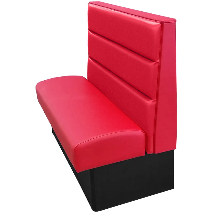 Oak Street Manufacturing Single 30" x 42" Luther Vinyl/Upholstered Booth - Image 6
