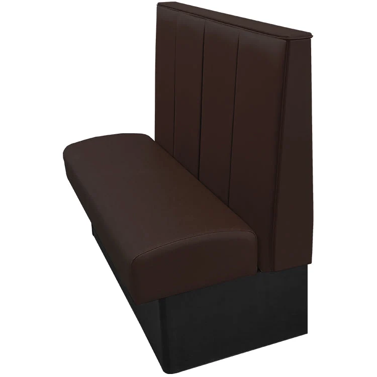 Oak Street Manufacturing Single 44" x 42" Waldorf Vinyl/Upholstered Booth - Image 3