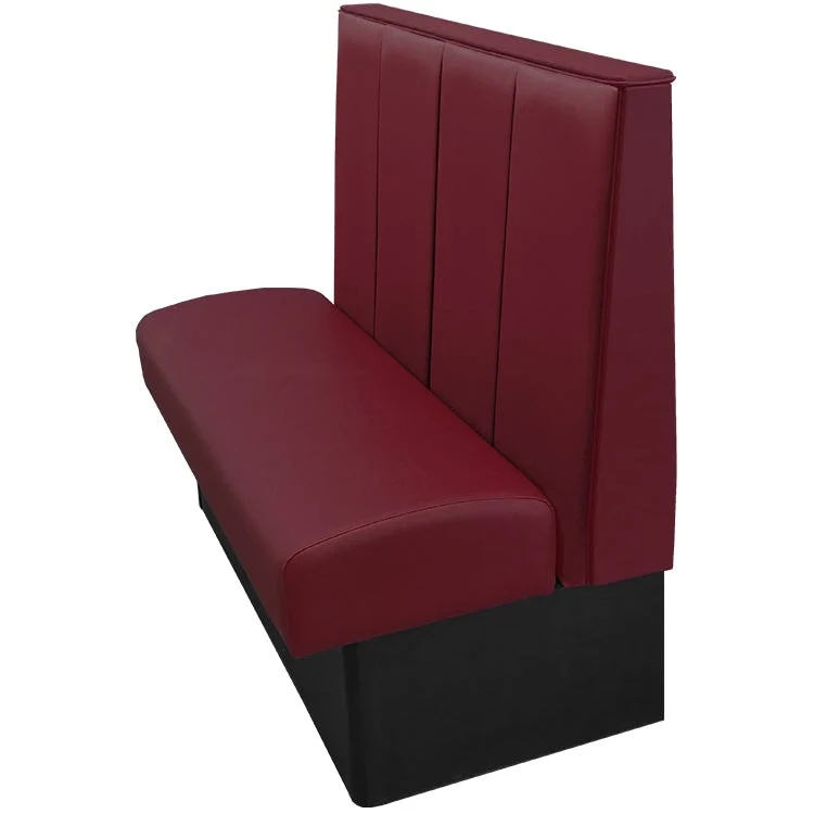 Oak Street Manufacturing Single 84" x 42" Waldorf Vinyl/Upholstered Booth - Image 5