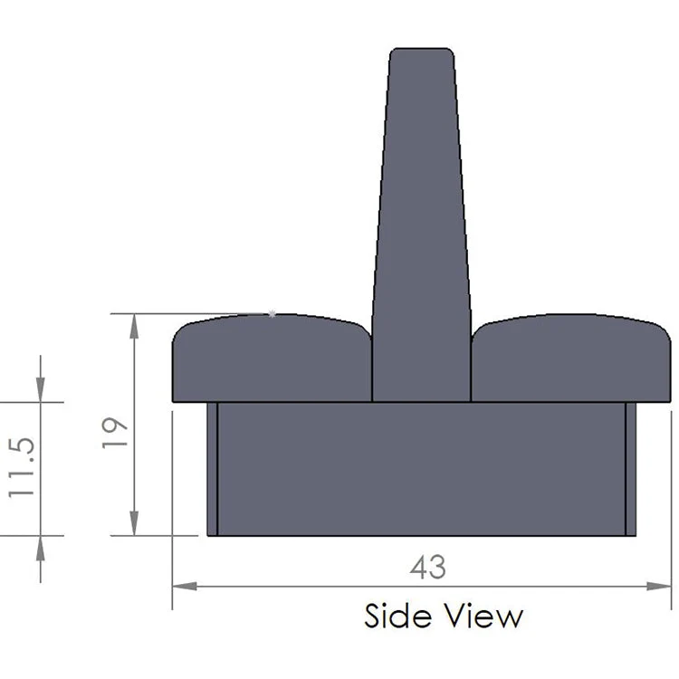 Oak Street Manufacturing Single 48" x 42" Ambrose Vinyl/Upholstered Booth - Image 10